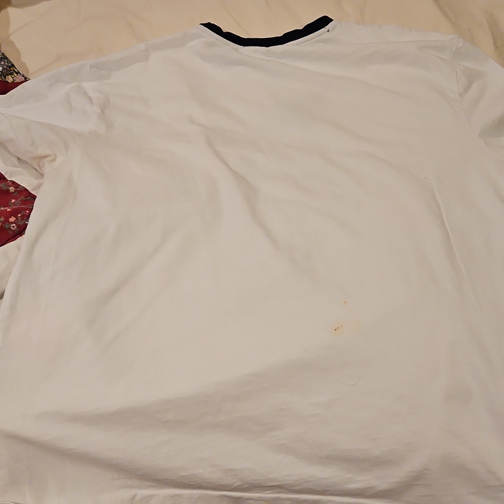 white Polo Ralph Lauren short-sleeve T-shirt featuring the U.S. flag Polo Bear g - Picture 3 of 3